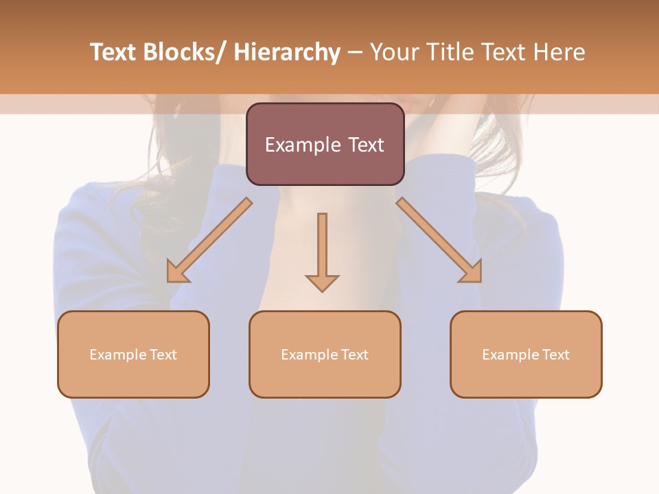 Headache In A Girl PowerPoint Template