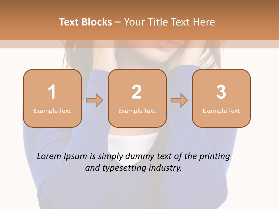 Headache In A Girl PowerPoint Template