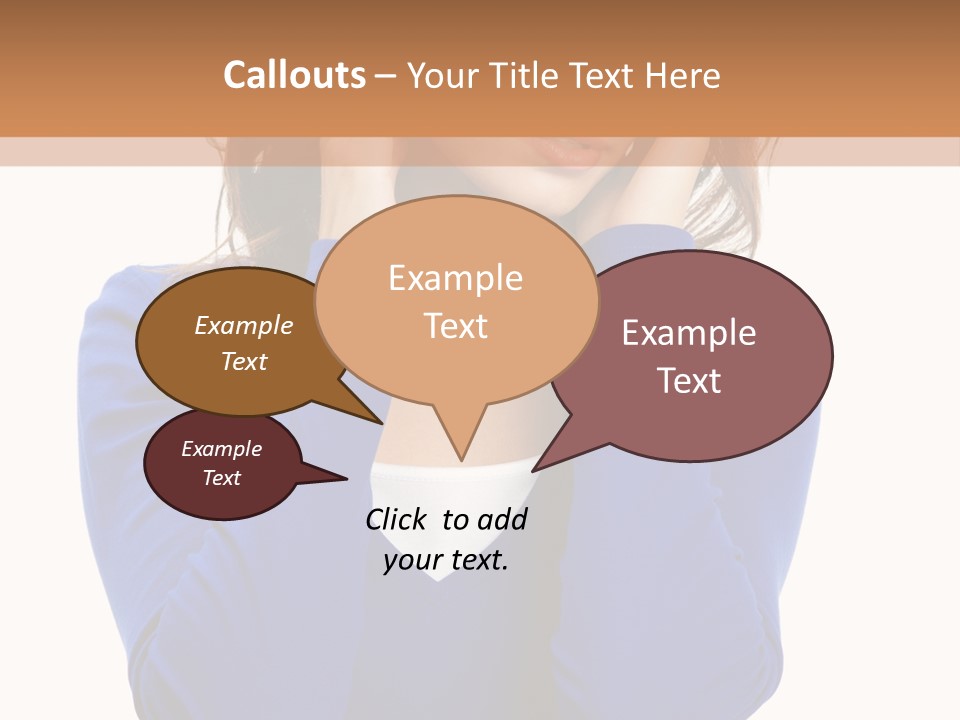 Headache In A Girl PowerPoint Template