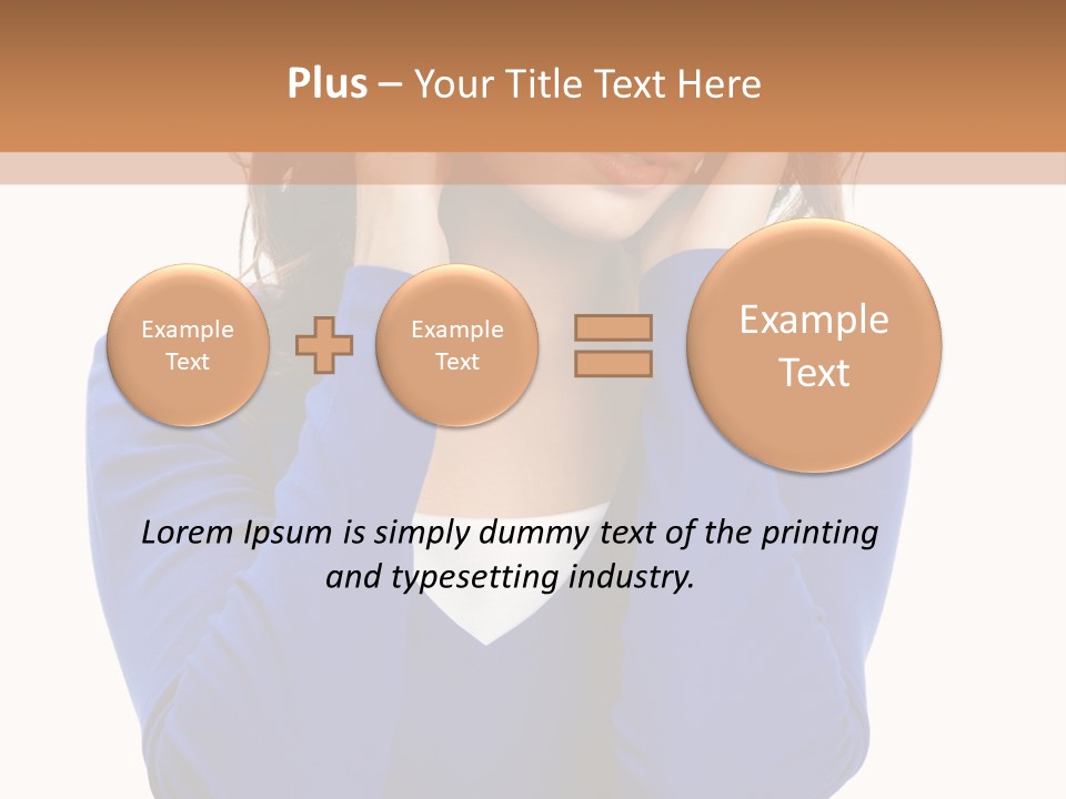 Headache In A Girl PowerPoint Template