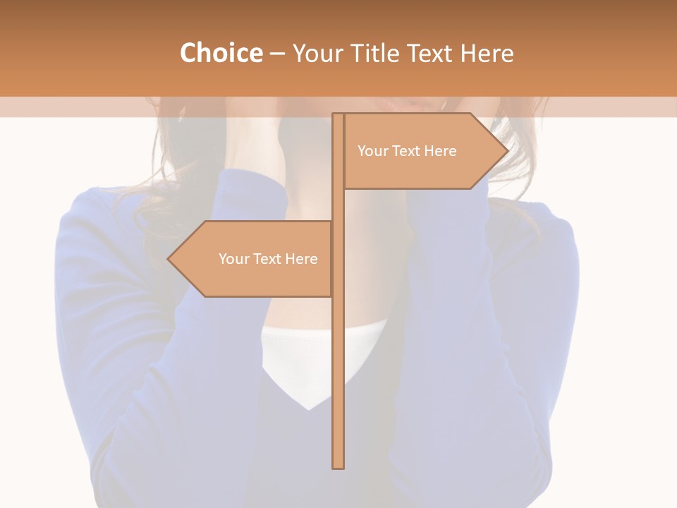 Headache In A Girl PowerPoint Template