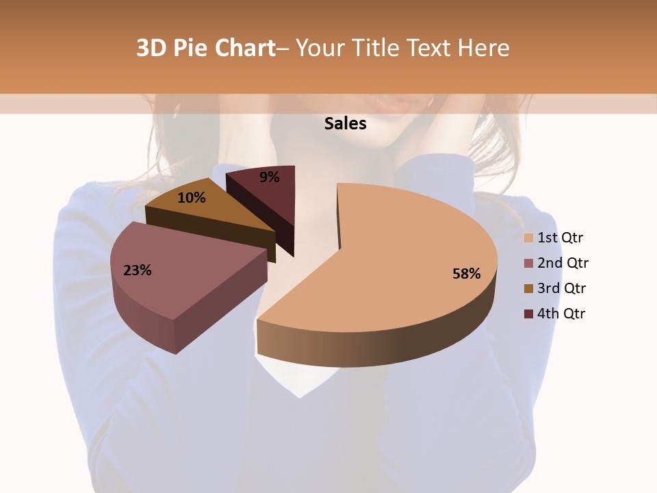Headache In A Girl PowerPoint Template