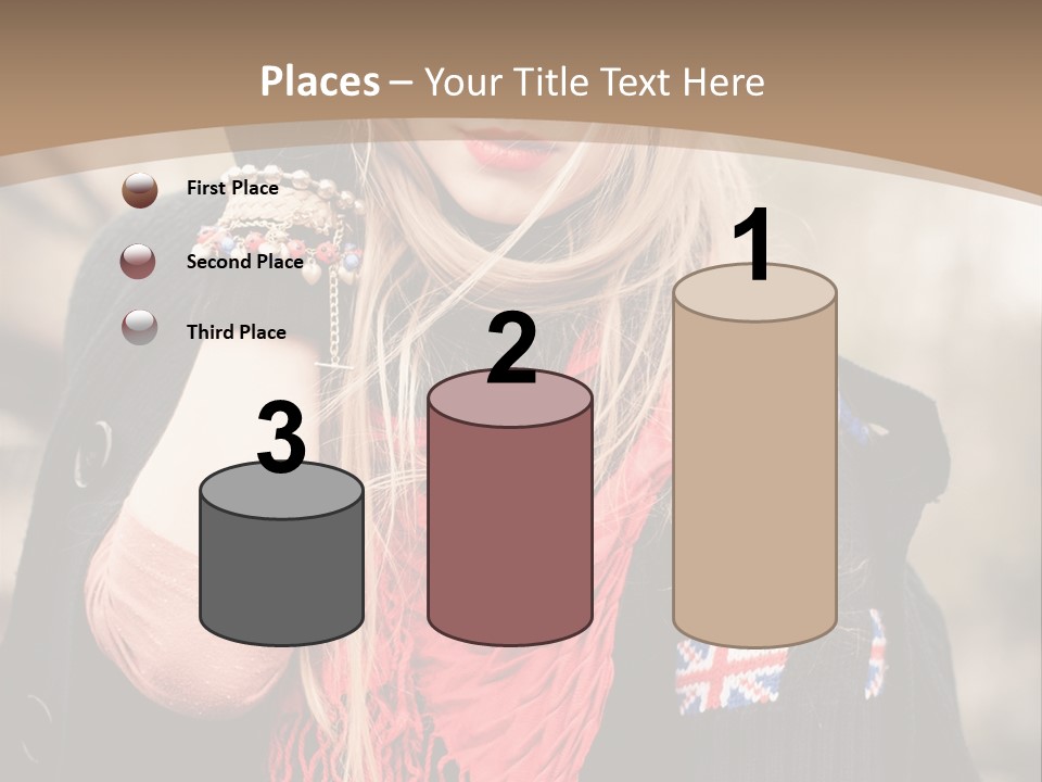 The Girl In The Hat PowerPoint Template