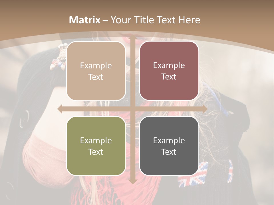 The Girl In The Hat PowerPoint Template