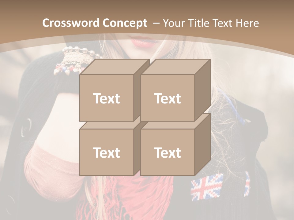 The Girl In The Hat PowerPoint Template