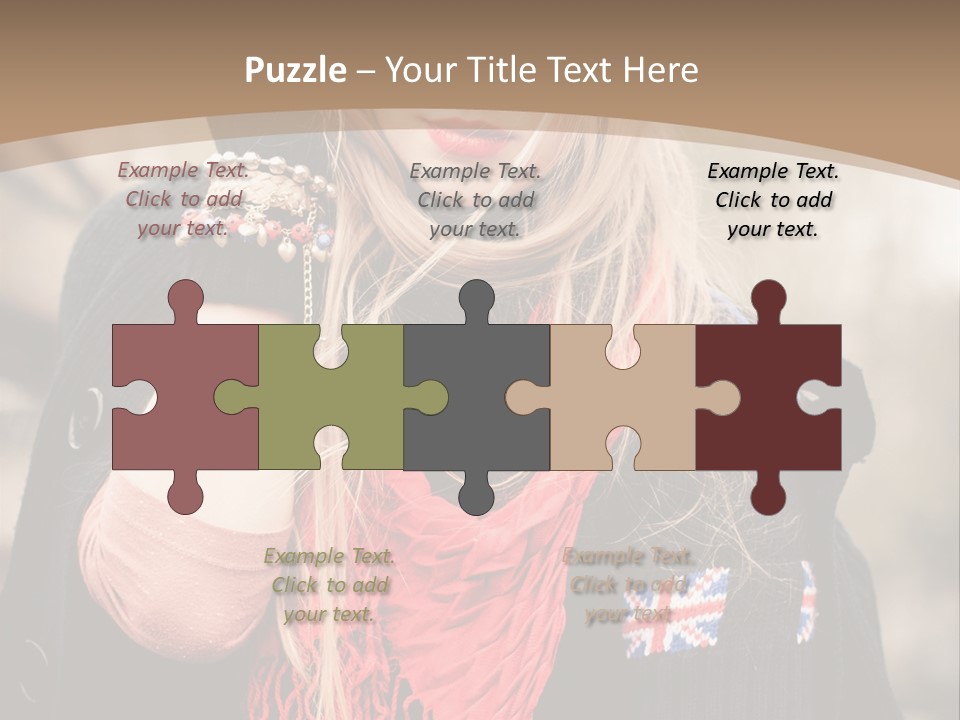 The Girl In The Hat PowerPoint Template
