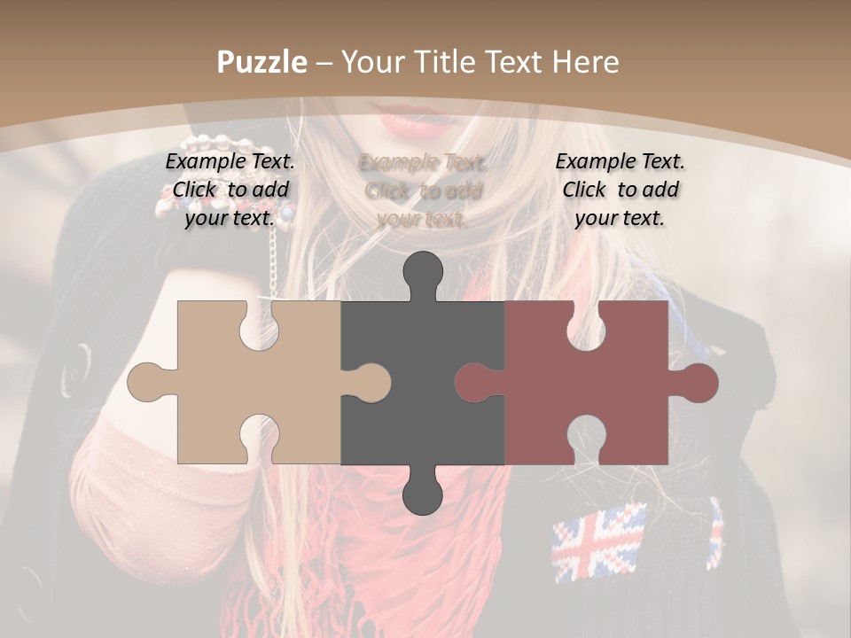 The Girl In The Hat PowerPoint Template