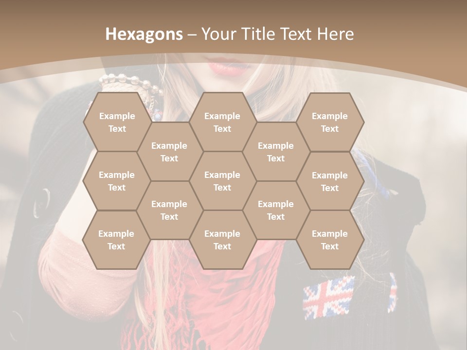 The Girl In The Hat PowerPoint Template