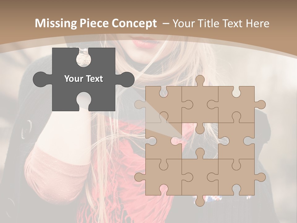 The Girl In The Hat PowerPoint Template