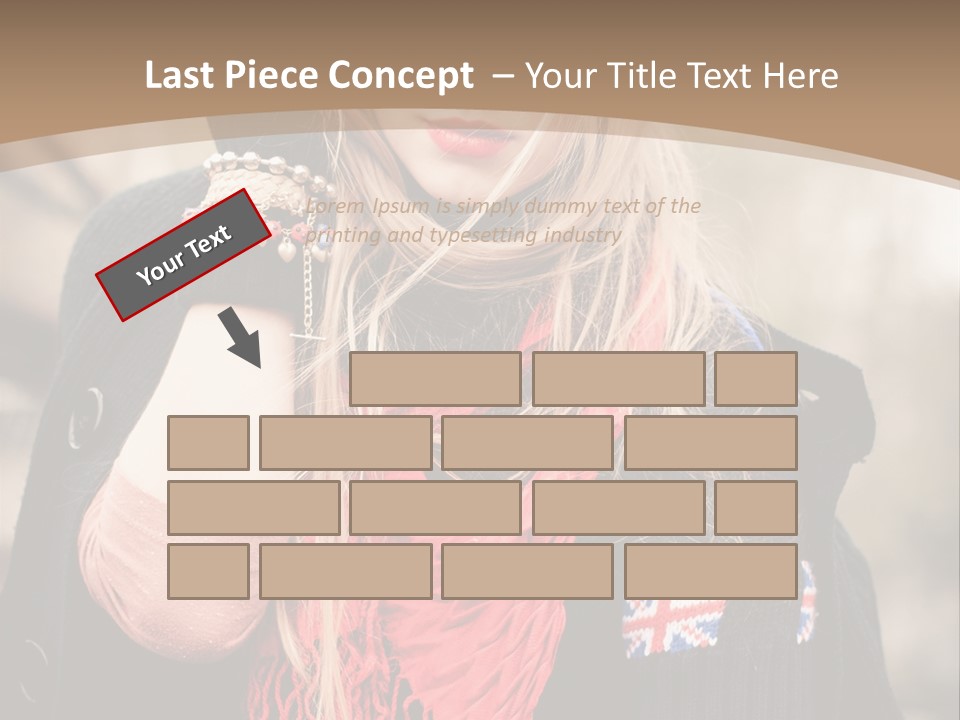 The Girl In The Hat PowerPoint Template