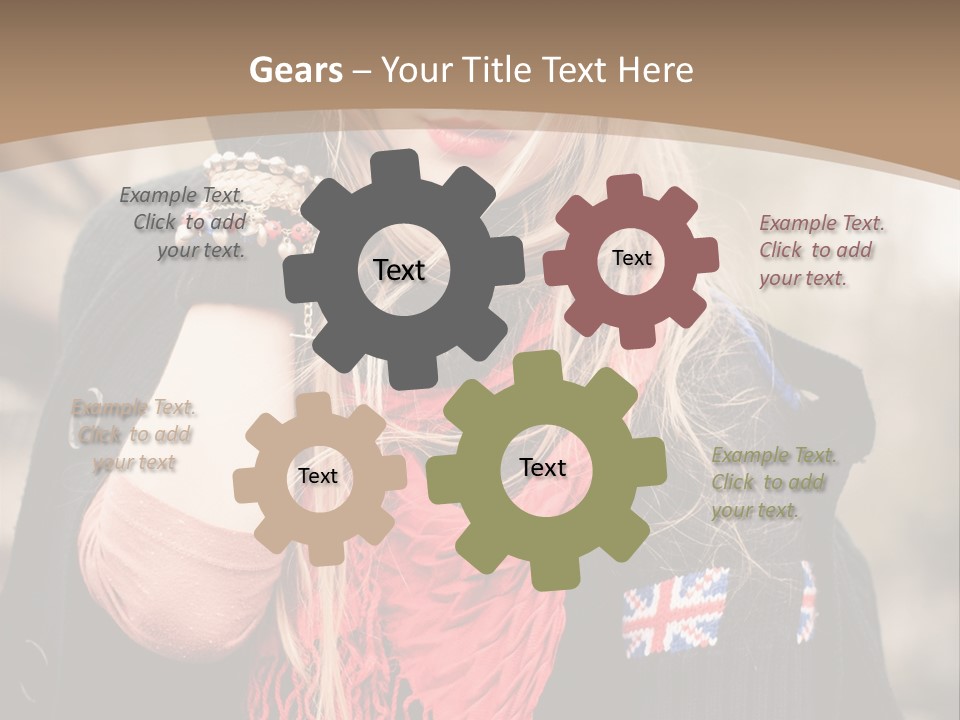The Girl In The Hat PowerPoint Template