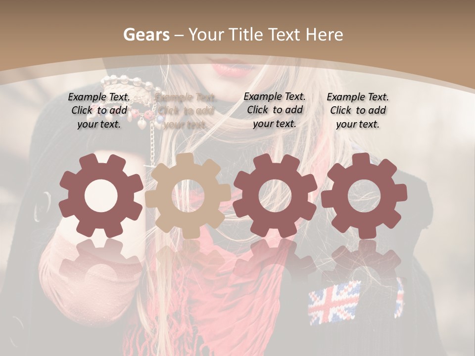 The Girl In The Hat PowerPoint Template