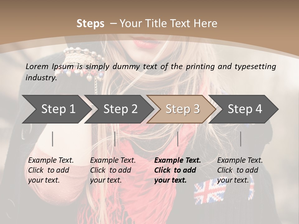 The Girl In The Hat PowerPoint Template