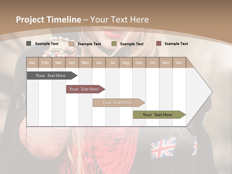 The Girl In The Hat PowerPoint Template