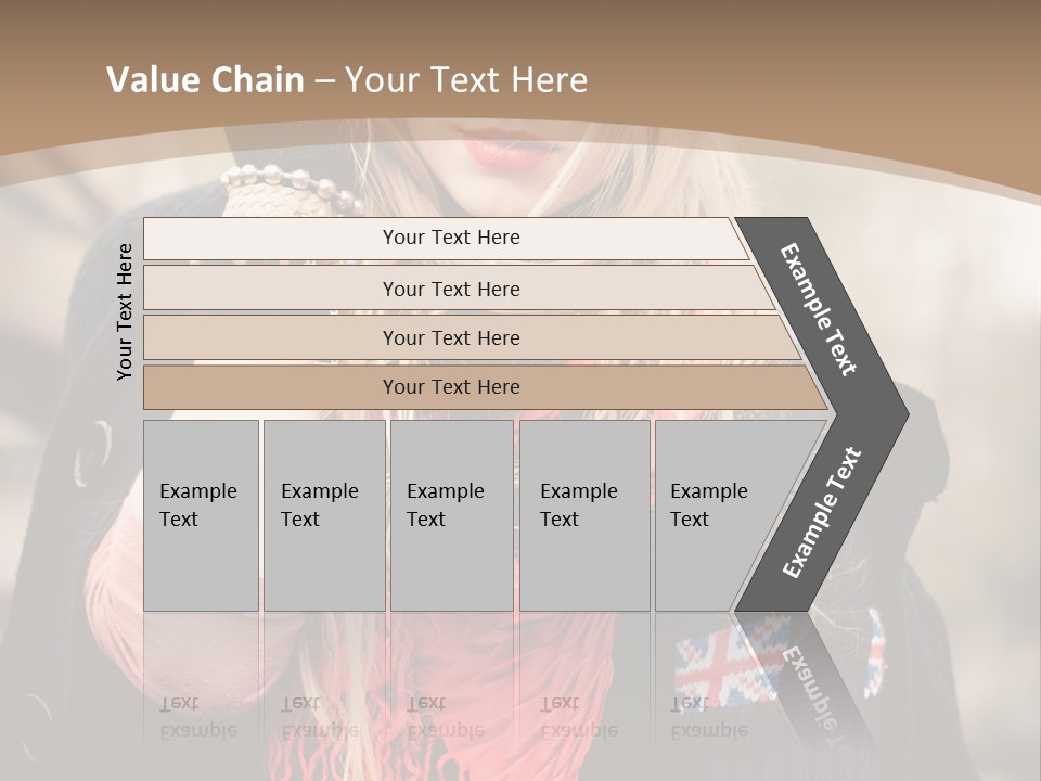 The Girl In The Hat PowerPoint Template