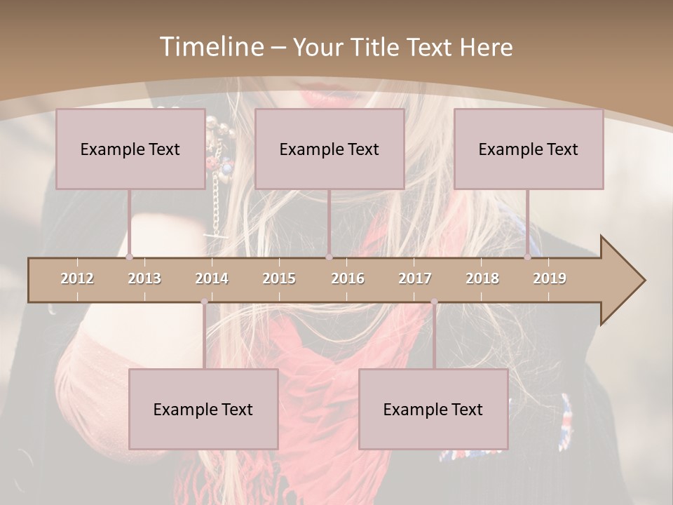 The Girl In The Hat PowerPoint Template