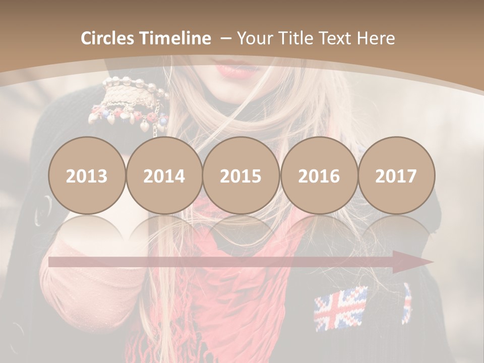 The Girl In The Hat PowerPoint Template