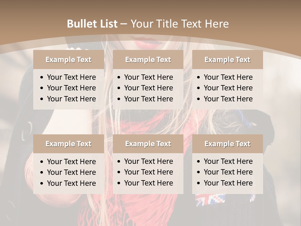 The Girl In The Hat PowerPoint Template