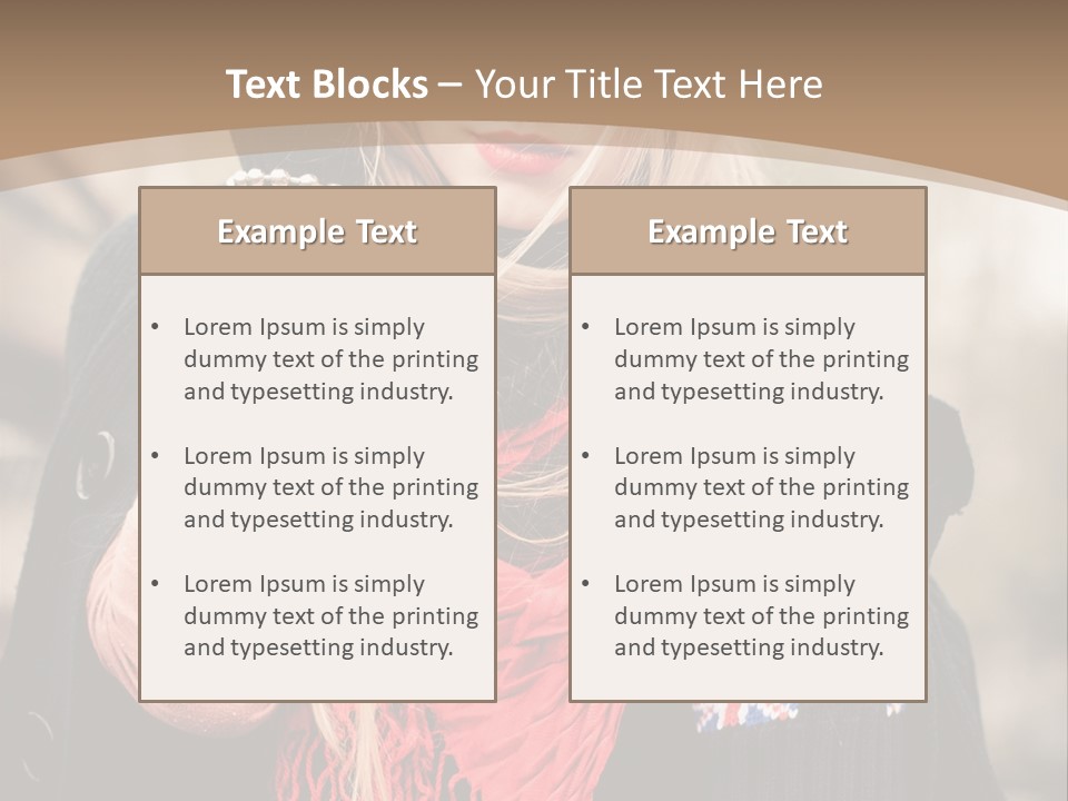 The Girl In The Hat PowerPoint Template