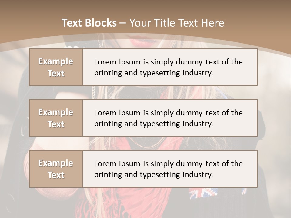 The Girl In The Hat PowerPoint Template