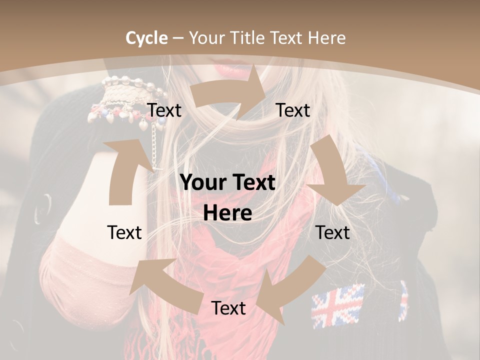 The Girl In The Hat PowerPoint Template