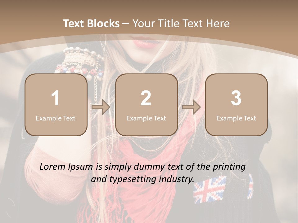 The Girl In The Hat PowerPoint Template