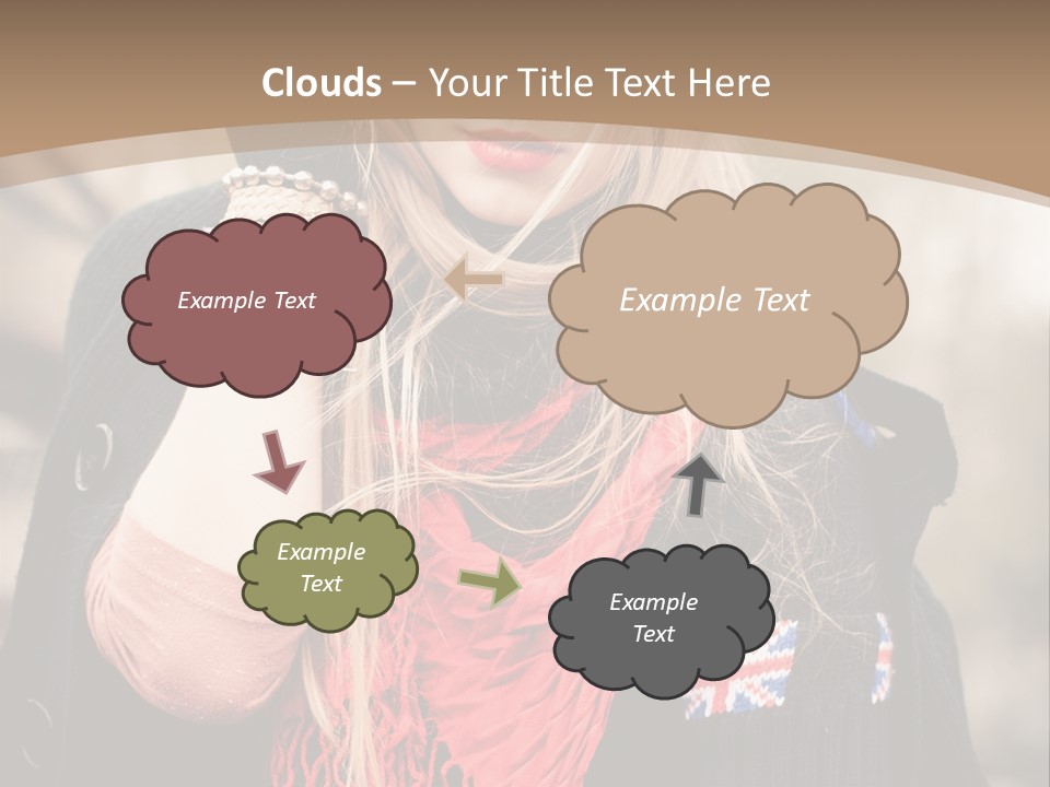 The Girl In The Hat PowerPoint Template