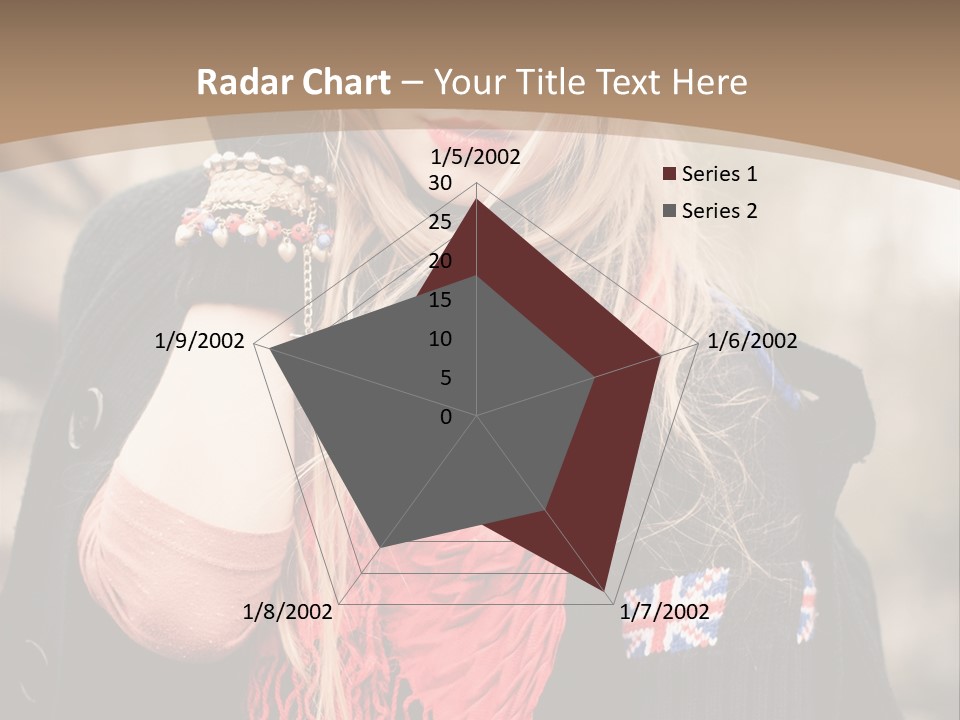 The Girl In The Hat PowerPoint Template