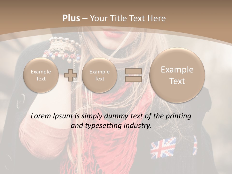 The Girl In The Hat PowerPoint Template