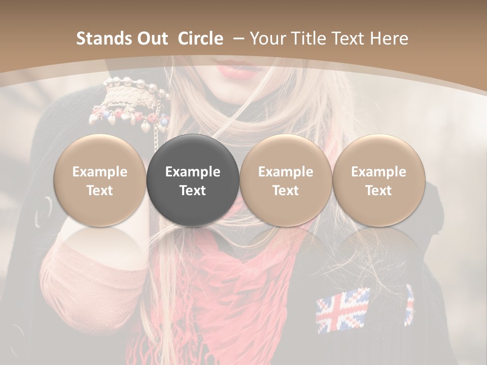 The Girl In The Hat PowerPoint Template