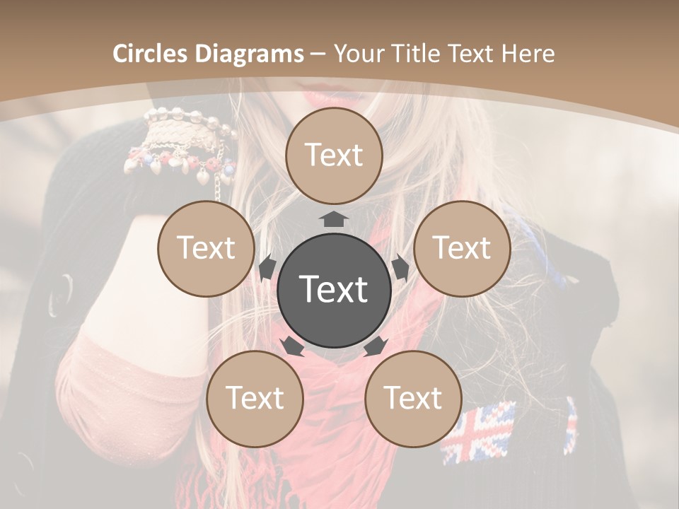 The Girl In The Hat PowerPoint Template