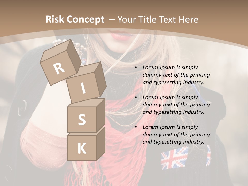 The Girl In The Hat PowerPoint Template