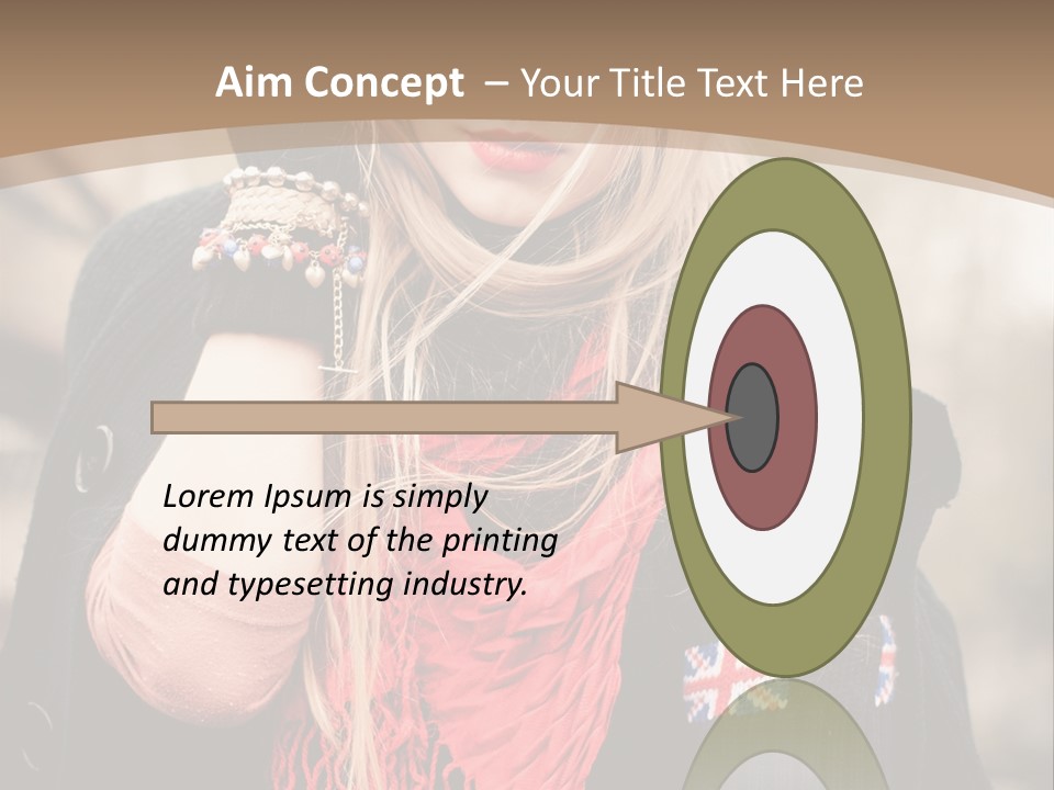 The Girl In The Hat PowerPoint Template