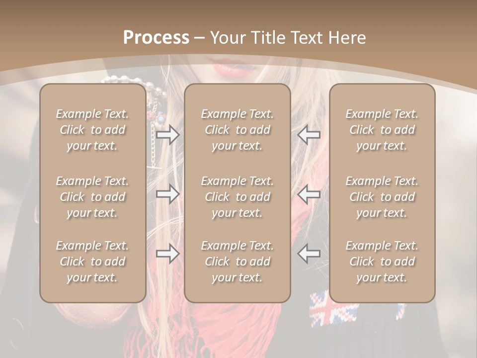 The Girl In The Hat PowerPoint Template