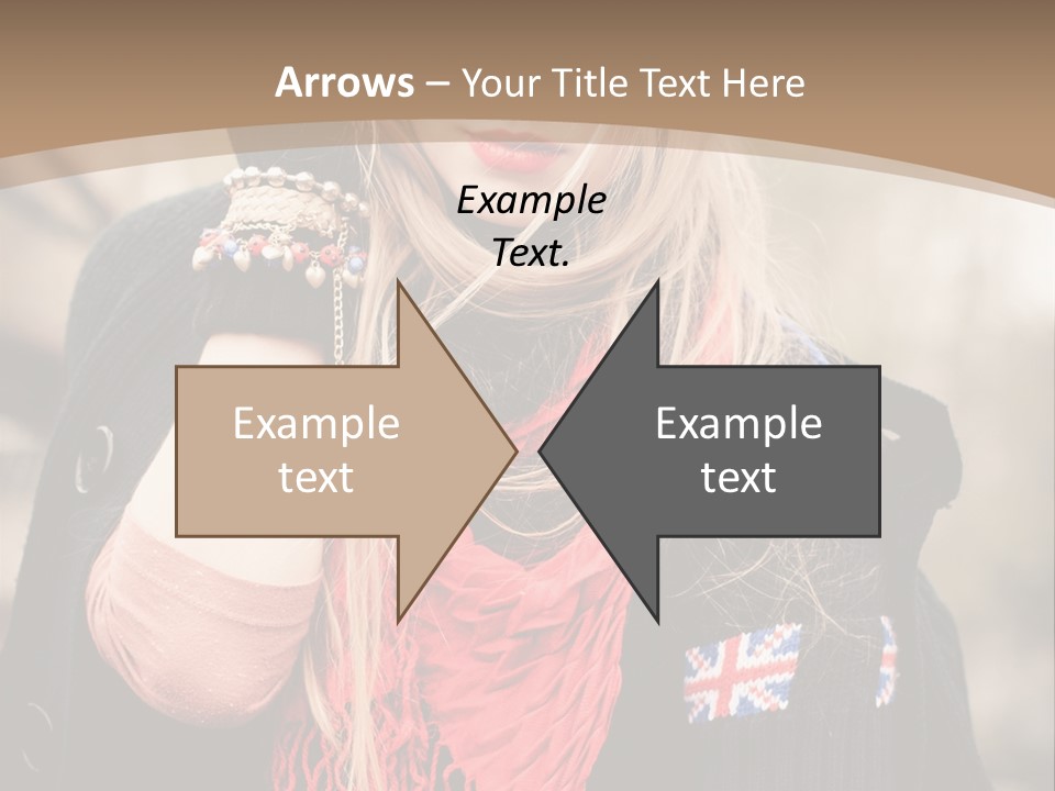 The Girl In The Hat PowerPoint Template