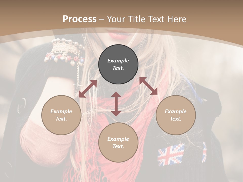 The Girl In The Hat PowerPoint Template