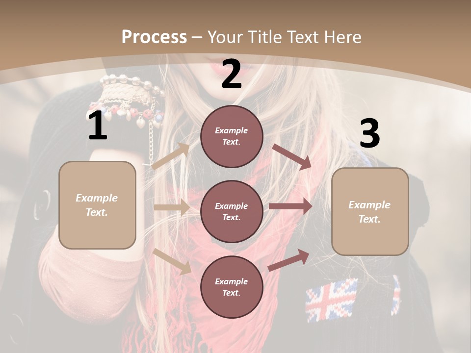 The Girl In The Hat PowerPoint Template