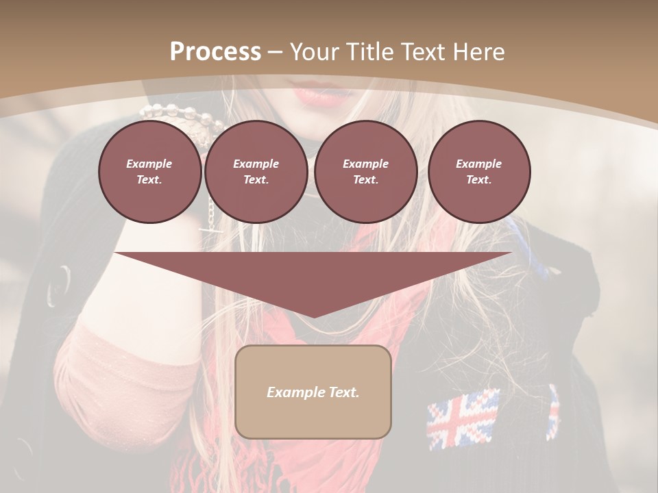 The Girl In The Hat PowerPoint Template