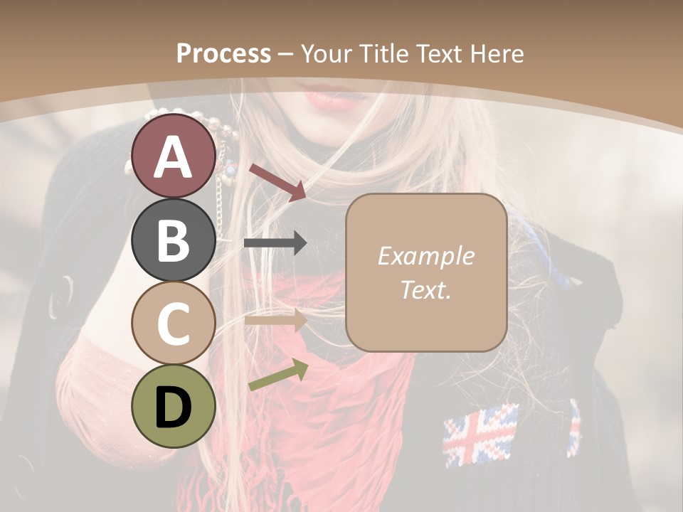 The Girl In The Hat PowerPoint Template