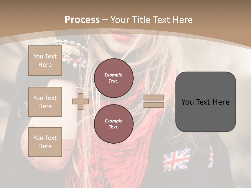 The Girl In The Hat PowerPoint Template