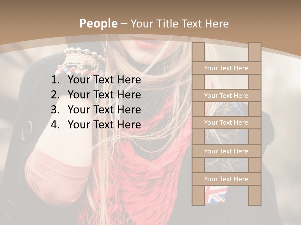 The Girl In The Hat PowerPoint Template