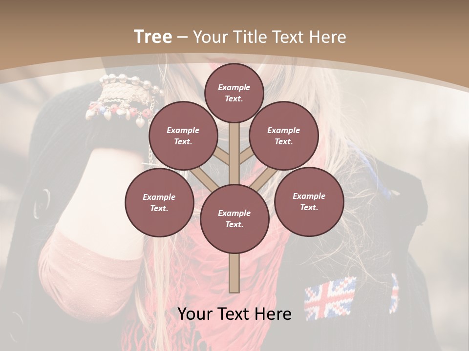 The Girl In The Hat PowerPoint Template