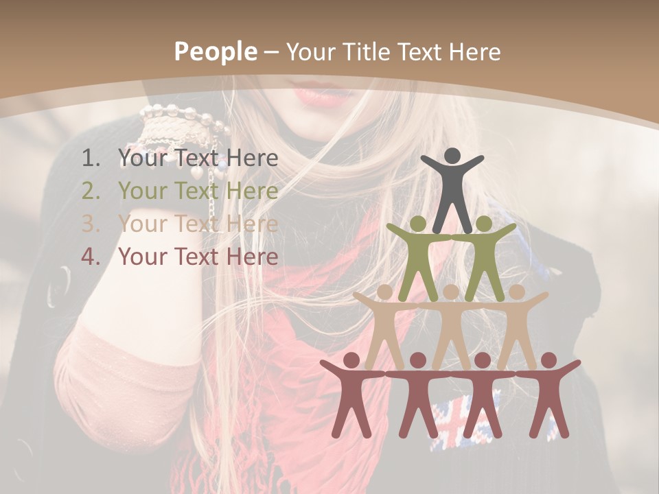 The Girl In The Hat PowerPoint Template