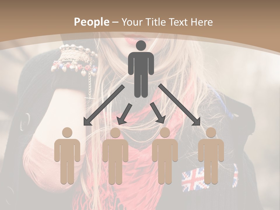 The Girl In The Hat PowerPoint Template