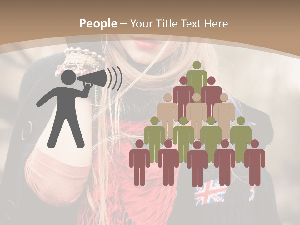 The Girl In The Hat PowerPoint Template