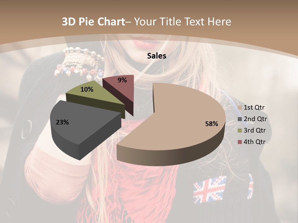 The Girl In The Hat PowerPoint Template