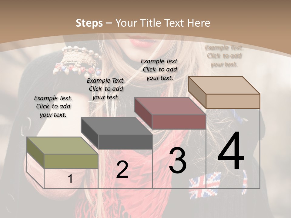 The Girl In The Hat PowerPoint Template