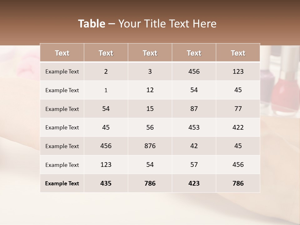 Manicure PowerPoint Template