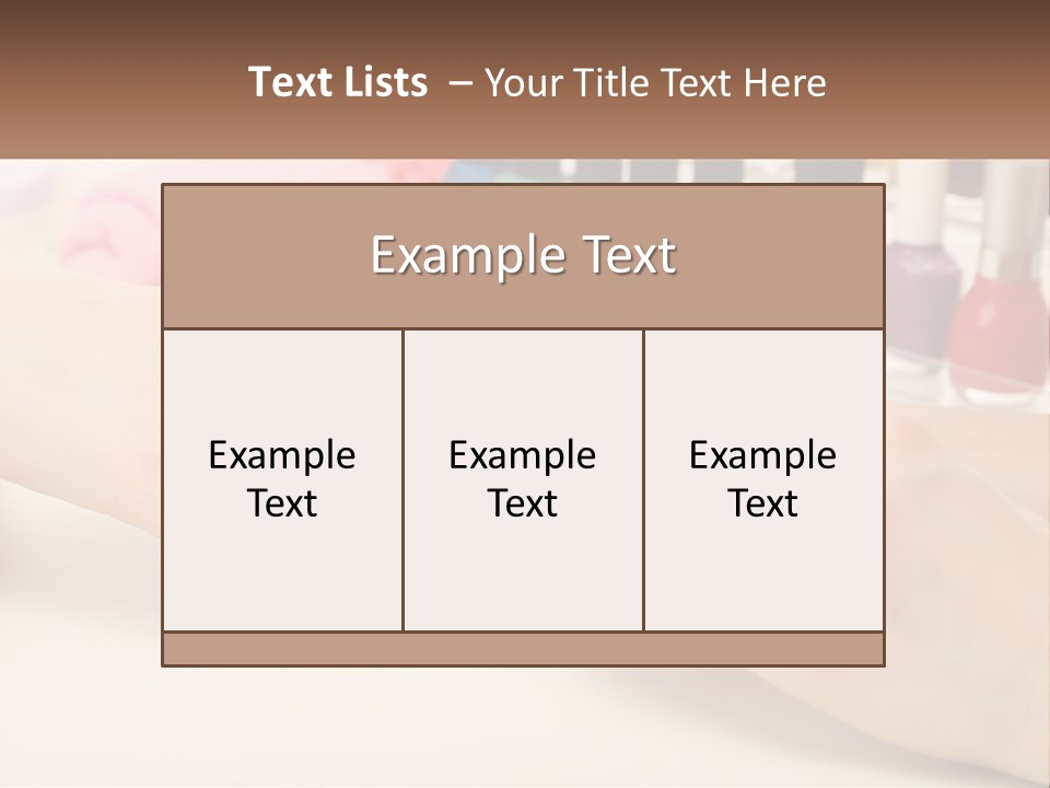Manicure PowerPoint Template