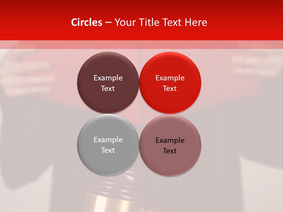 Judgment Of The Judge PowerPoint Template